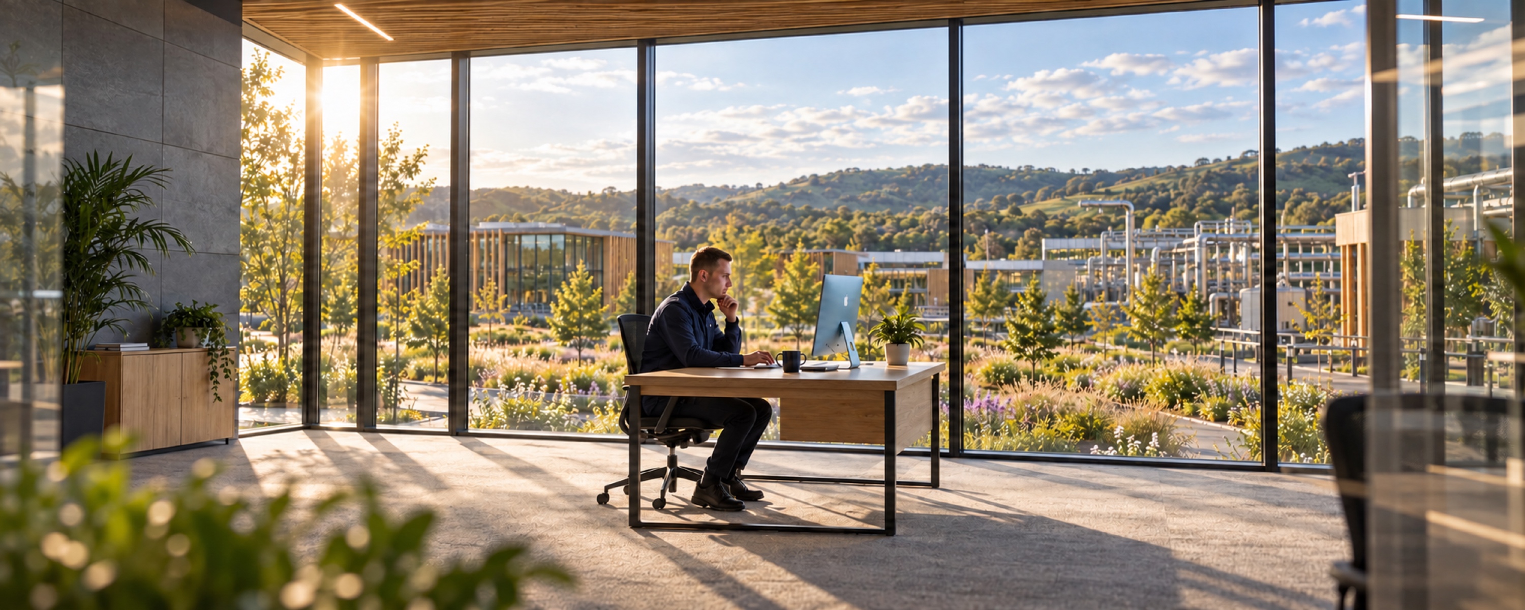 PMA colleague working in a bright technical office