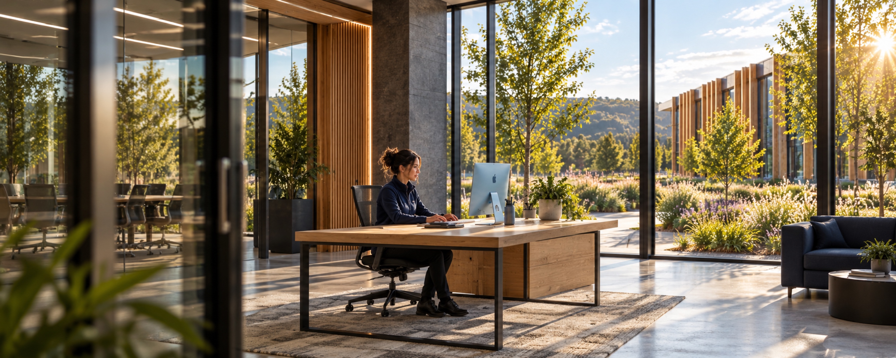PMA colleague working in a bright technical office